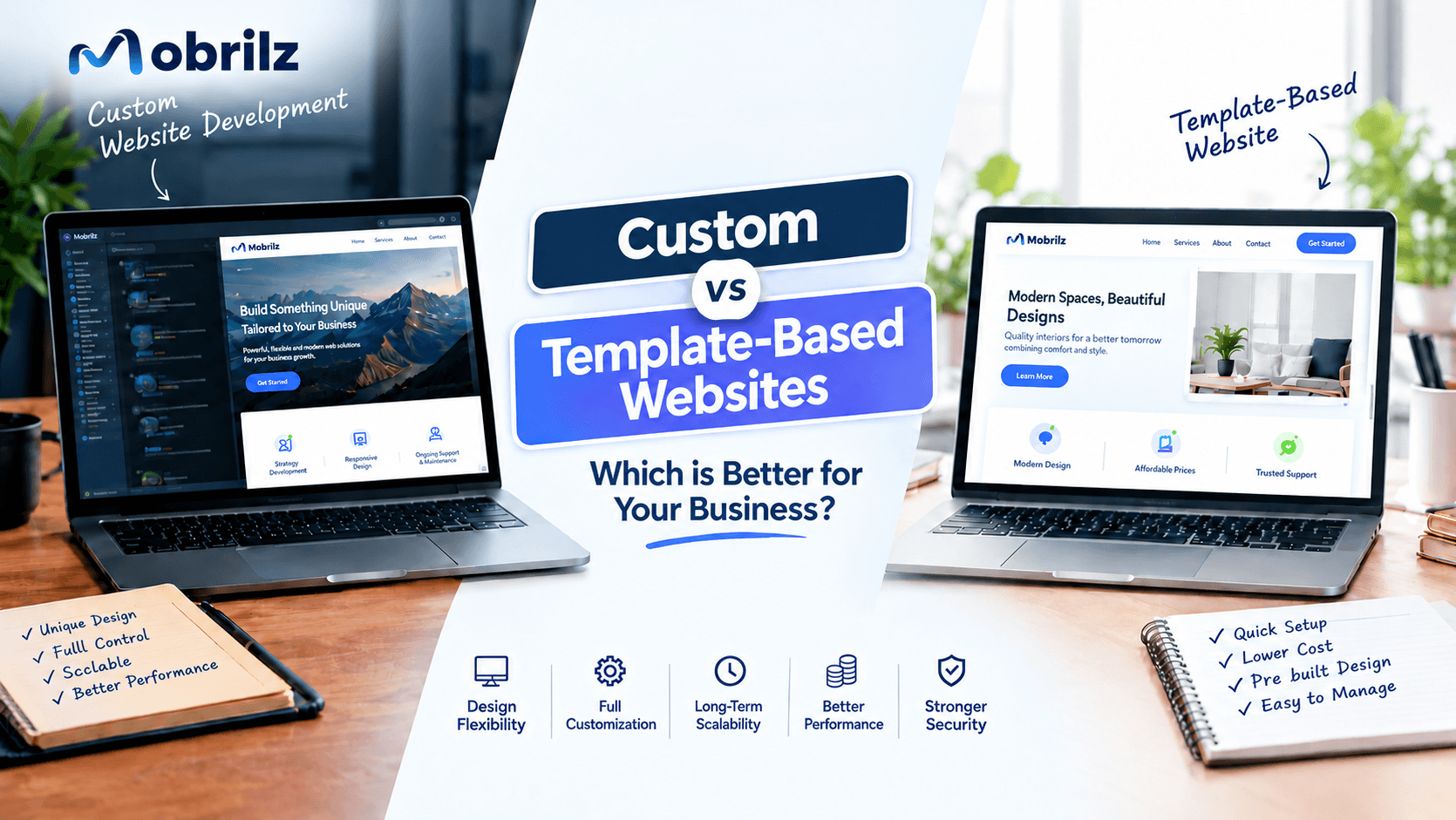 Custom Website Development vs. Template-Based Websites: Which Is Better?
