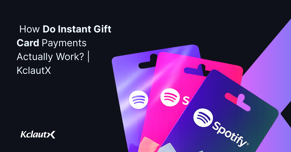 instant gift card payment