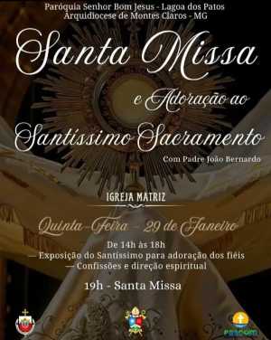 Santa Missa e Adoração ao Santíssimo Sacramento