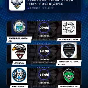 Domingo de Futebol: 12 de abril de 2026 - Três Grandes Confrontos Agitam o Regional de Lagoa dos Patos