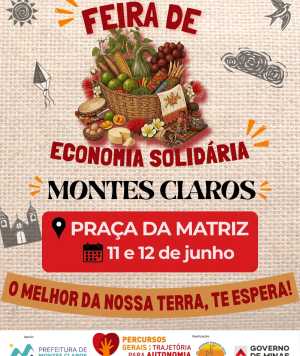 Feira Regional de Economia Solidária do Programa Percursos Gerais – Montes Claros 2026