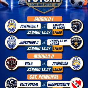 Lagoa dos Patos se prepara para o 4º Torneio de Férias de Futsal com grandes confrontos neste sábado