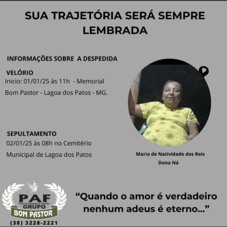 Lembrança de MARIA DE NATIVIDADE DOS REIS