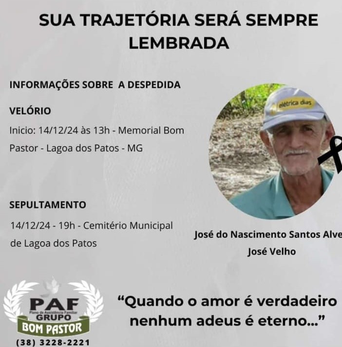 Lembrança de JOSE DO NASCIMENTO SANTO ALVES