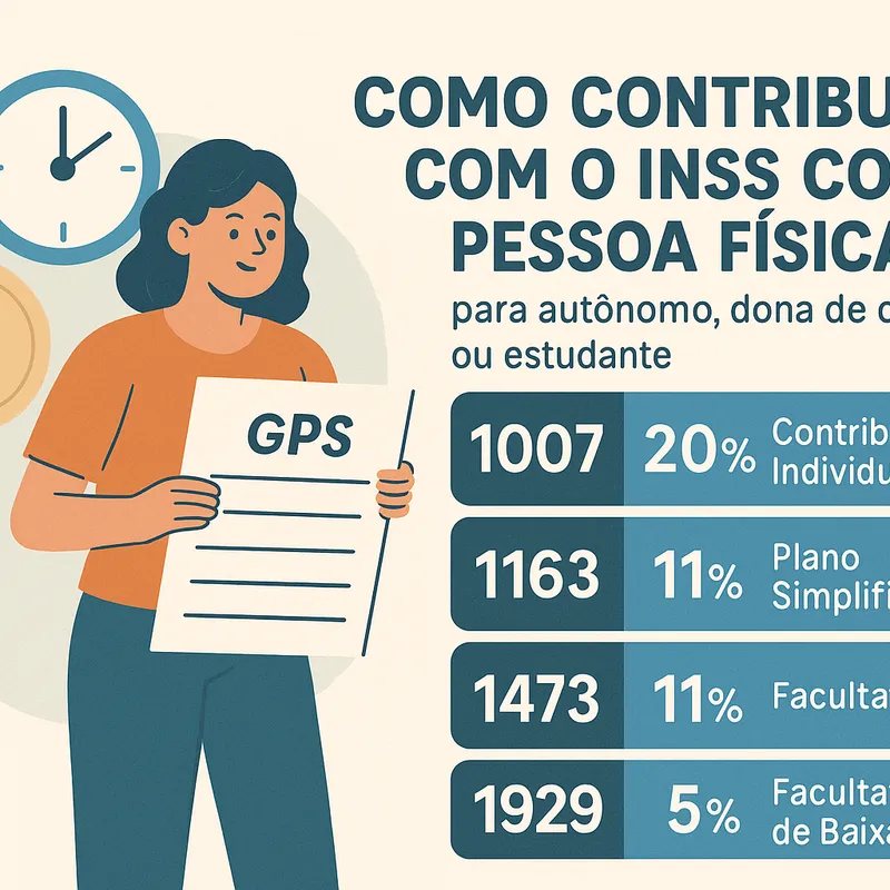 Capa de Como Contribuir com o INSS como Pessoa Física: Entenda Planos de Pagamento e os Códigos