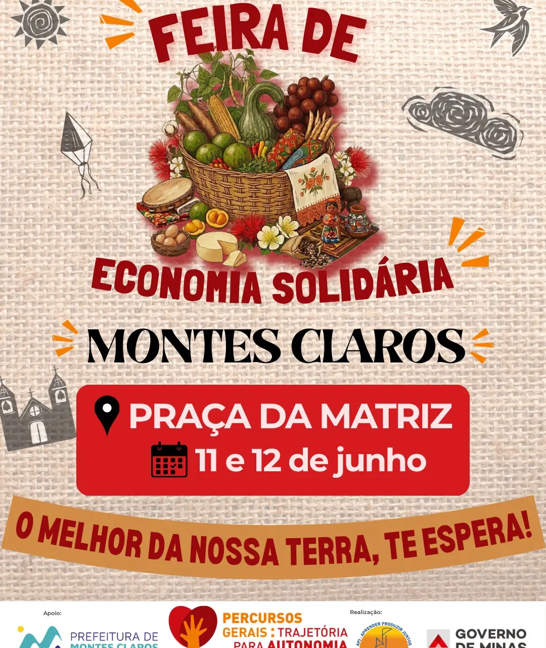 Feira Regional de Economia Solidária do Programa Percursos Gerais – Montes Claros 2026
