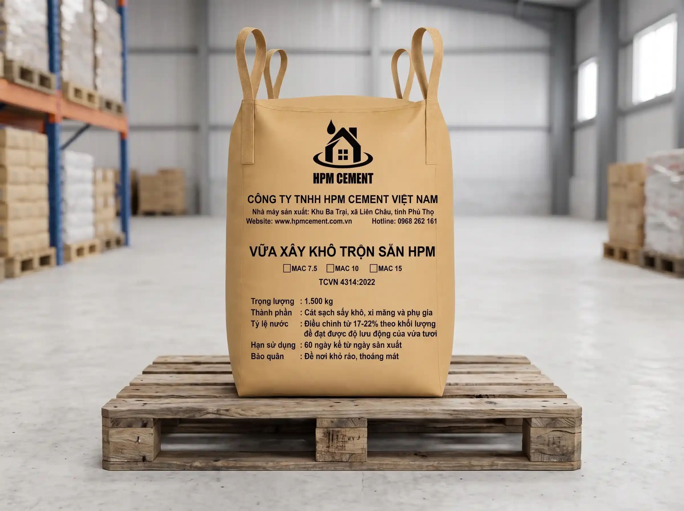 VỮA XẤY KHÔ TRỘN SẴN HPM 2