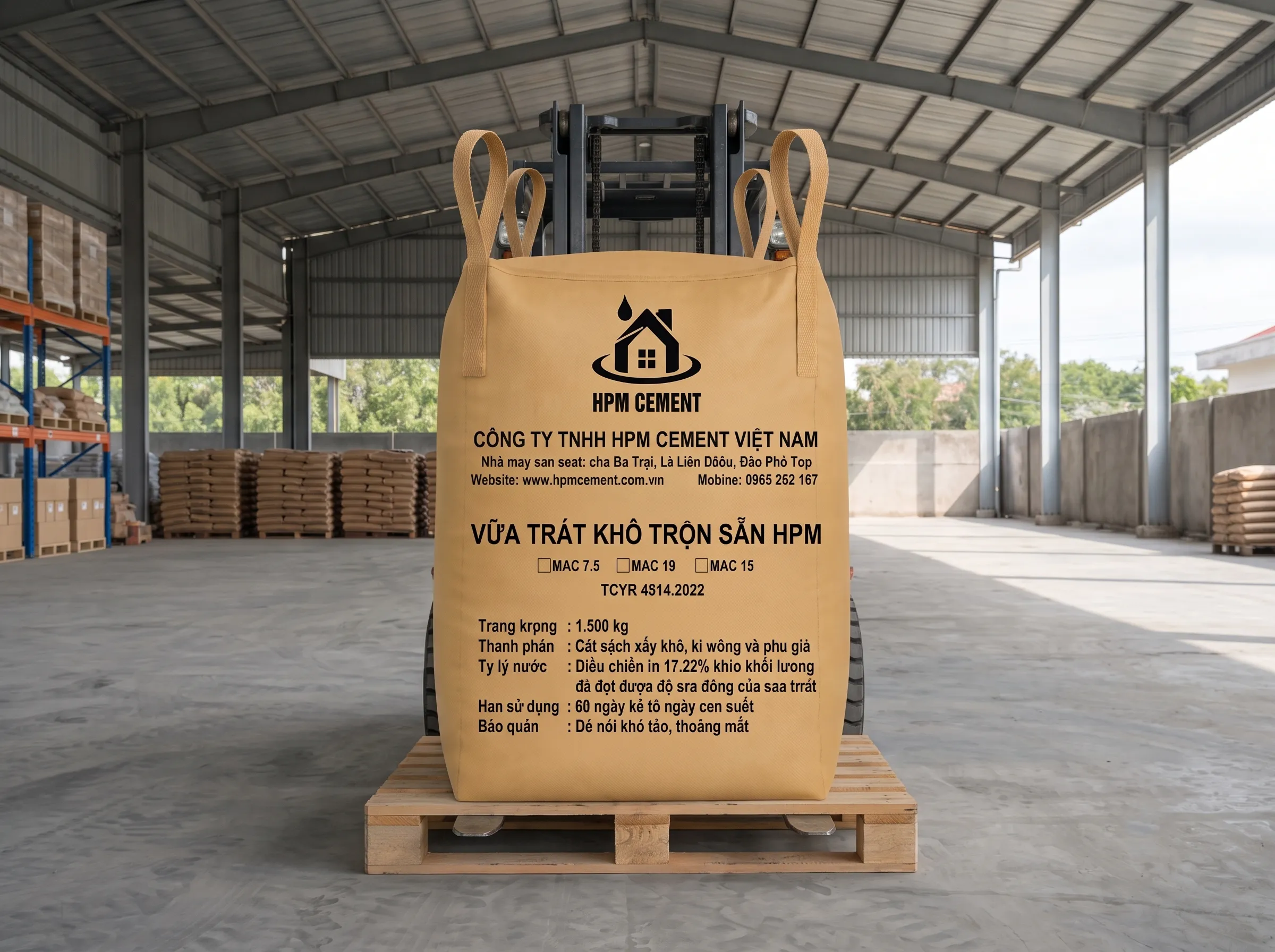 VỮA TRÁT KHÔ TRỘN SẴN HPM 2