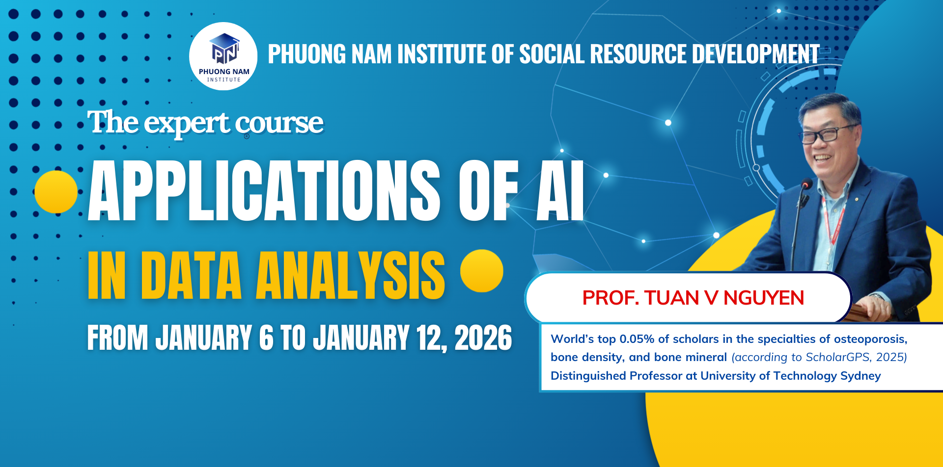 THE EXPERT COURSE TITLE “APPLICATIONS OF AI IN DATA ANALYSIS”