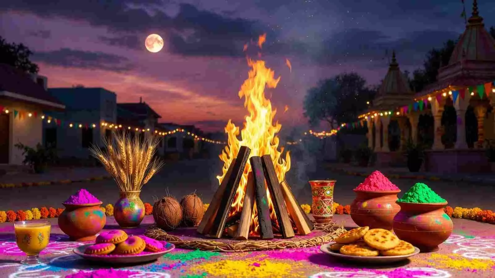 3 मार्च 2026 होलिका दहन और चंद्र ग्रहण एक साथ