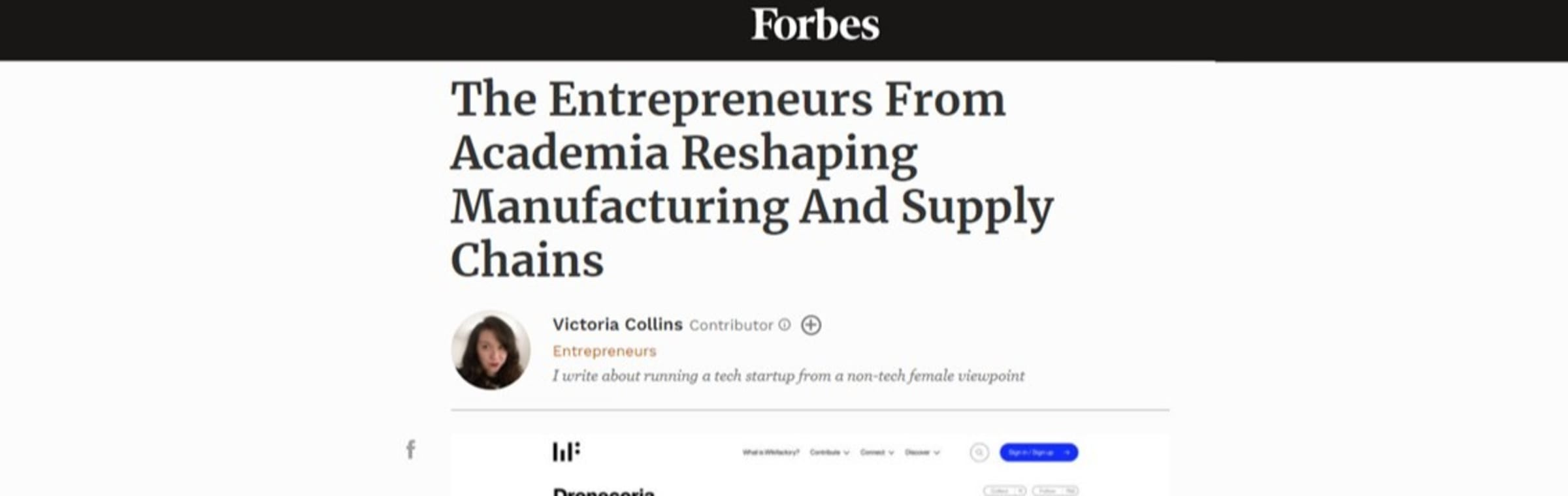 Forbes writes about Wikifactory and You! by +wikifactory  Wikifactory