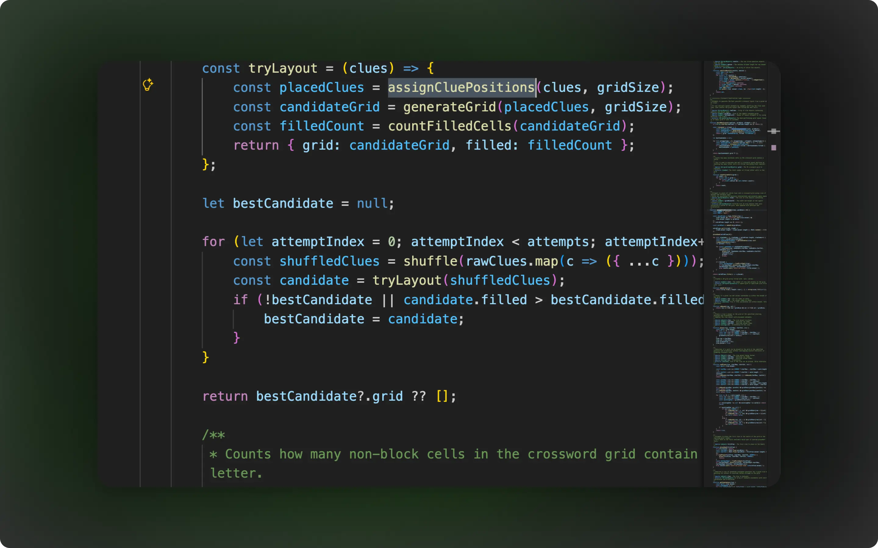 The interface is fully powered by the underlying grid data structure, keeping the UI and logic tightly aligned.