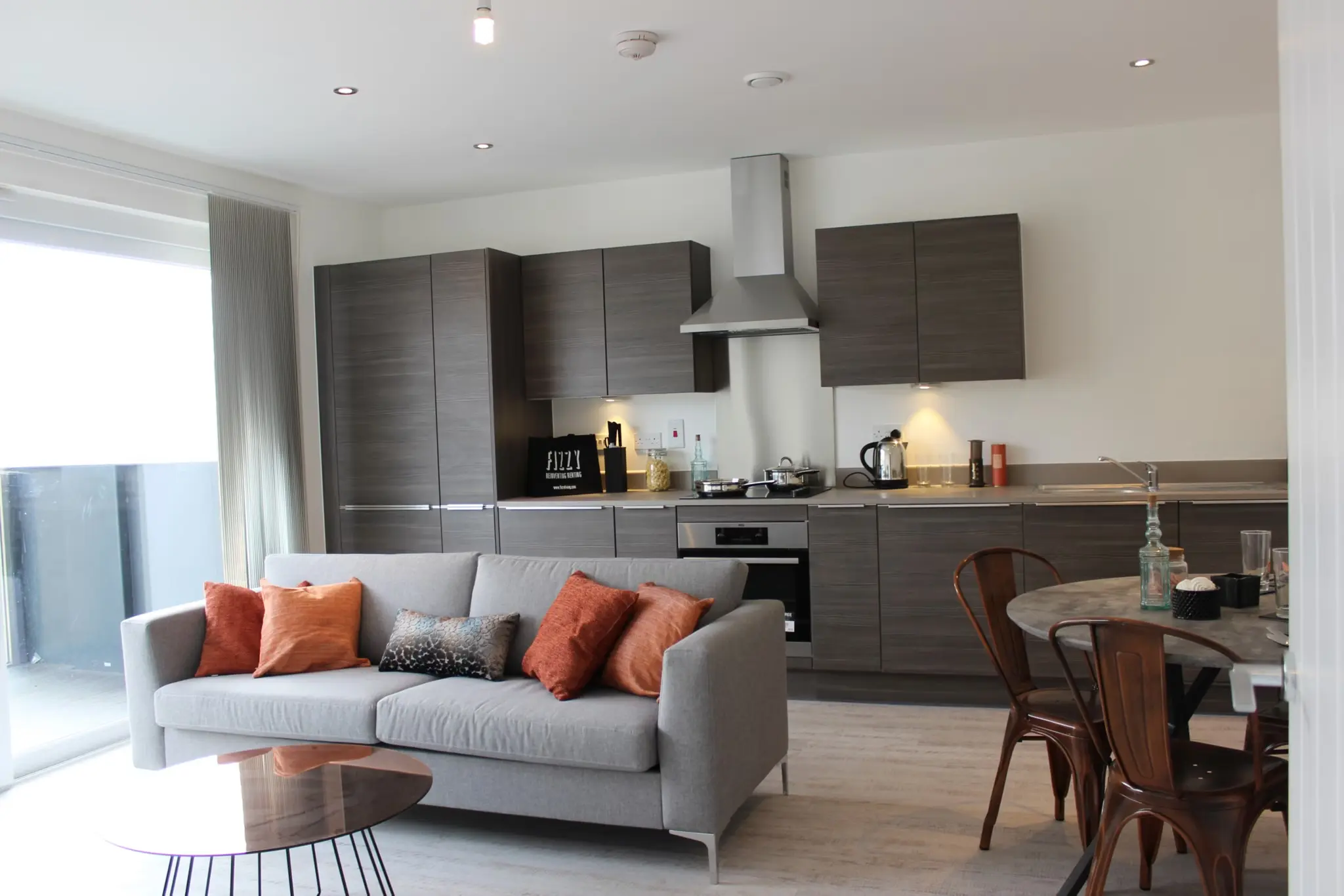 Thumbnail Contemporary open-plan kitchen and living area at Fizzy Walthamstow