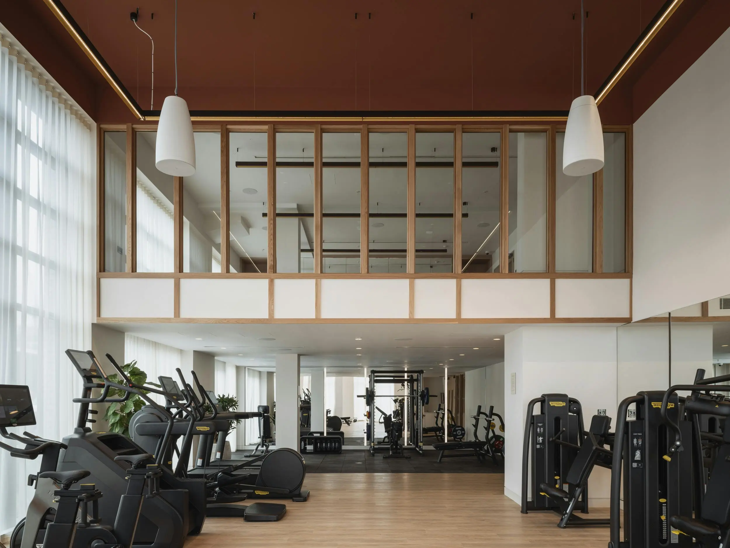 Thumbnail Spacious gym at Momento Hayes with cardio and strength training equipment