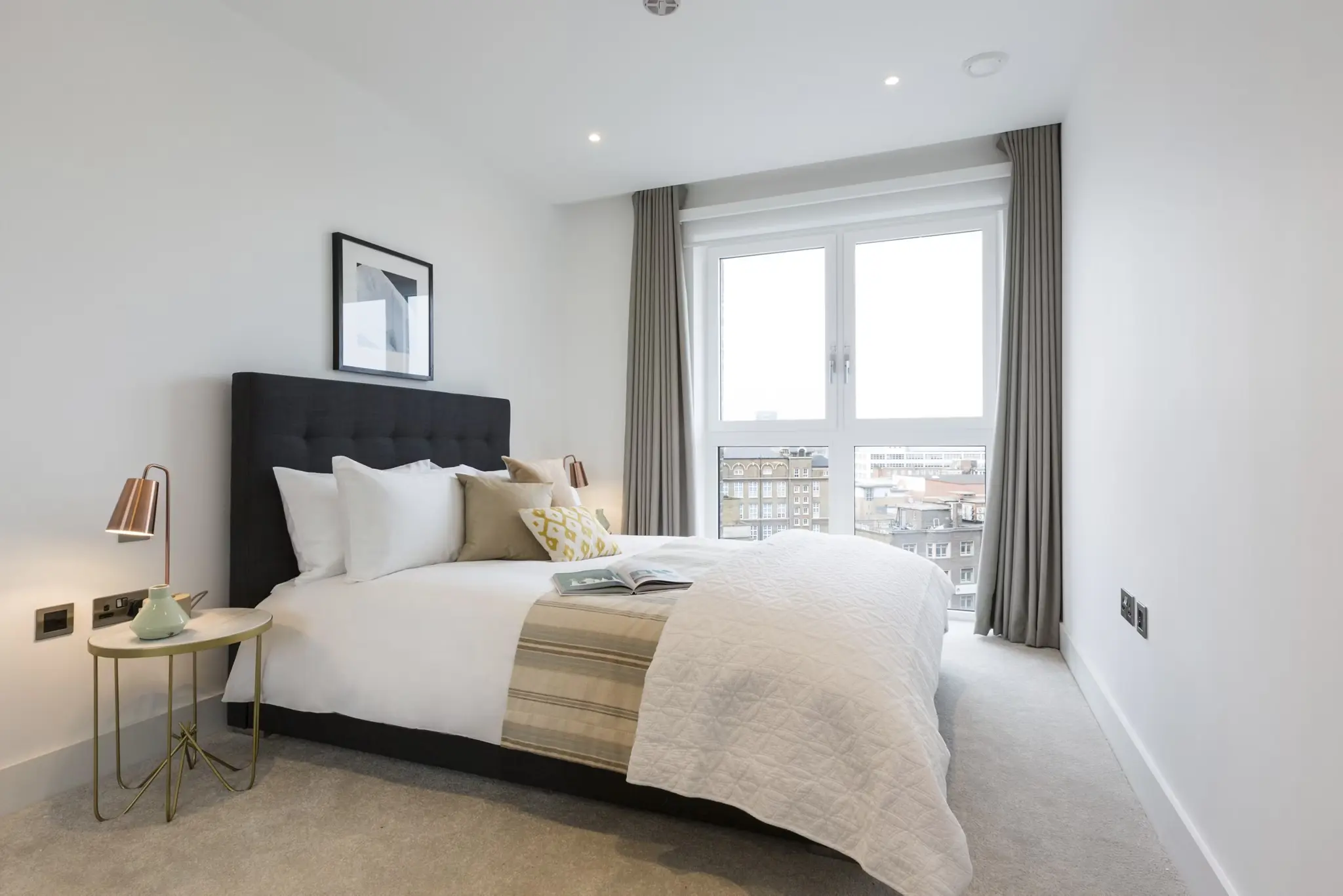 Thumbnail Bright bedroom at MyLo Aldgate Place with large window and neutral decor