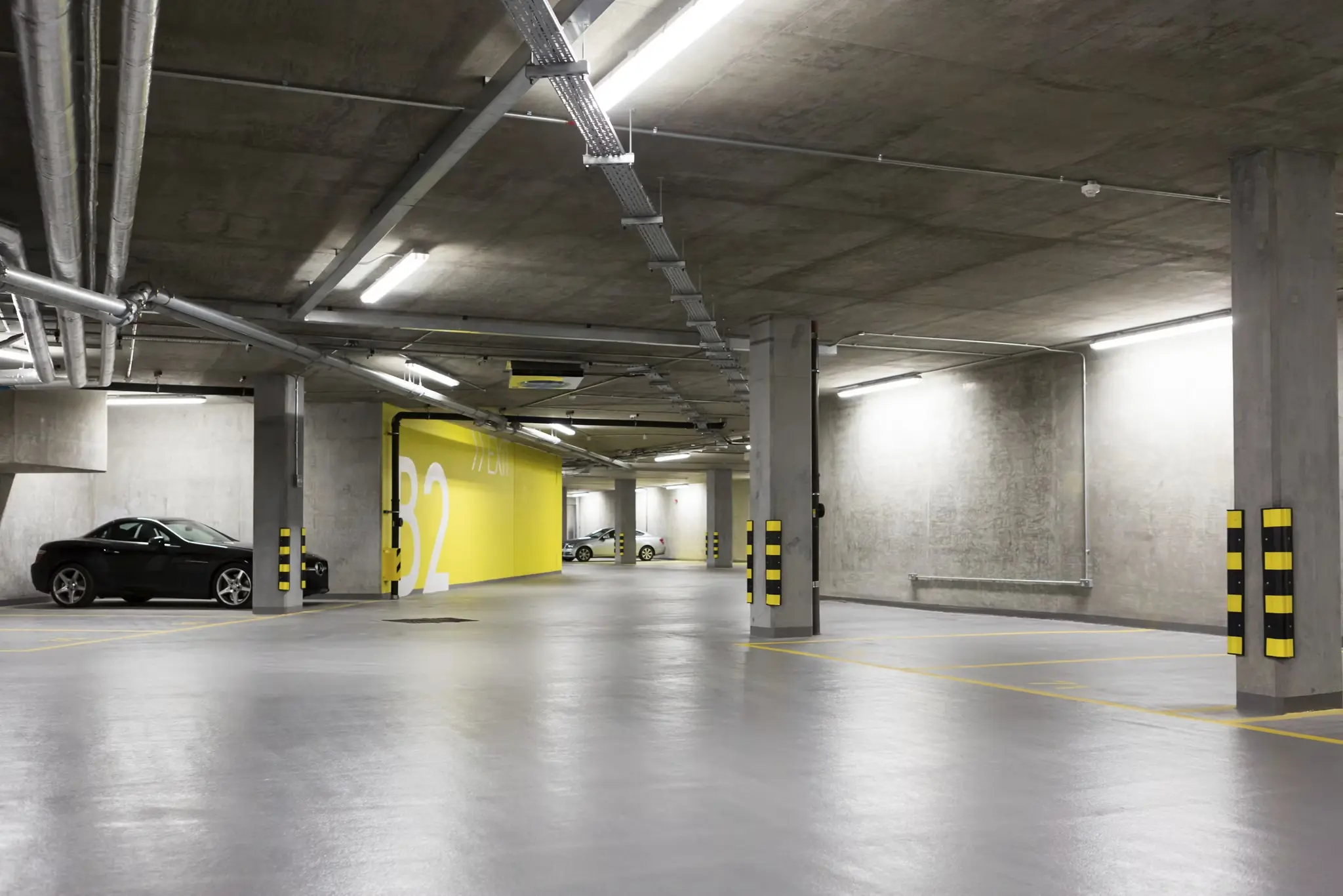 Thumbnail Secure underground car park at MyLo Aldgate Place with clearly marked bays