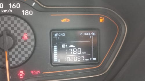 Hyundai Aura (Bi-Fuel CNG) in commercial taxi use, view 7