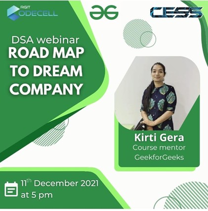 DSA Webinar: Road Map to Dream Company