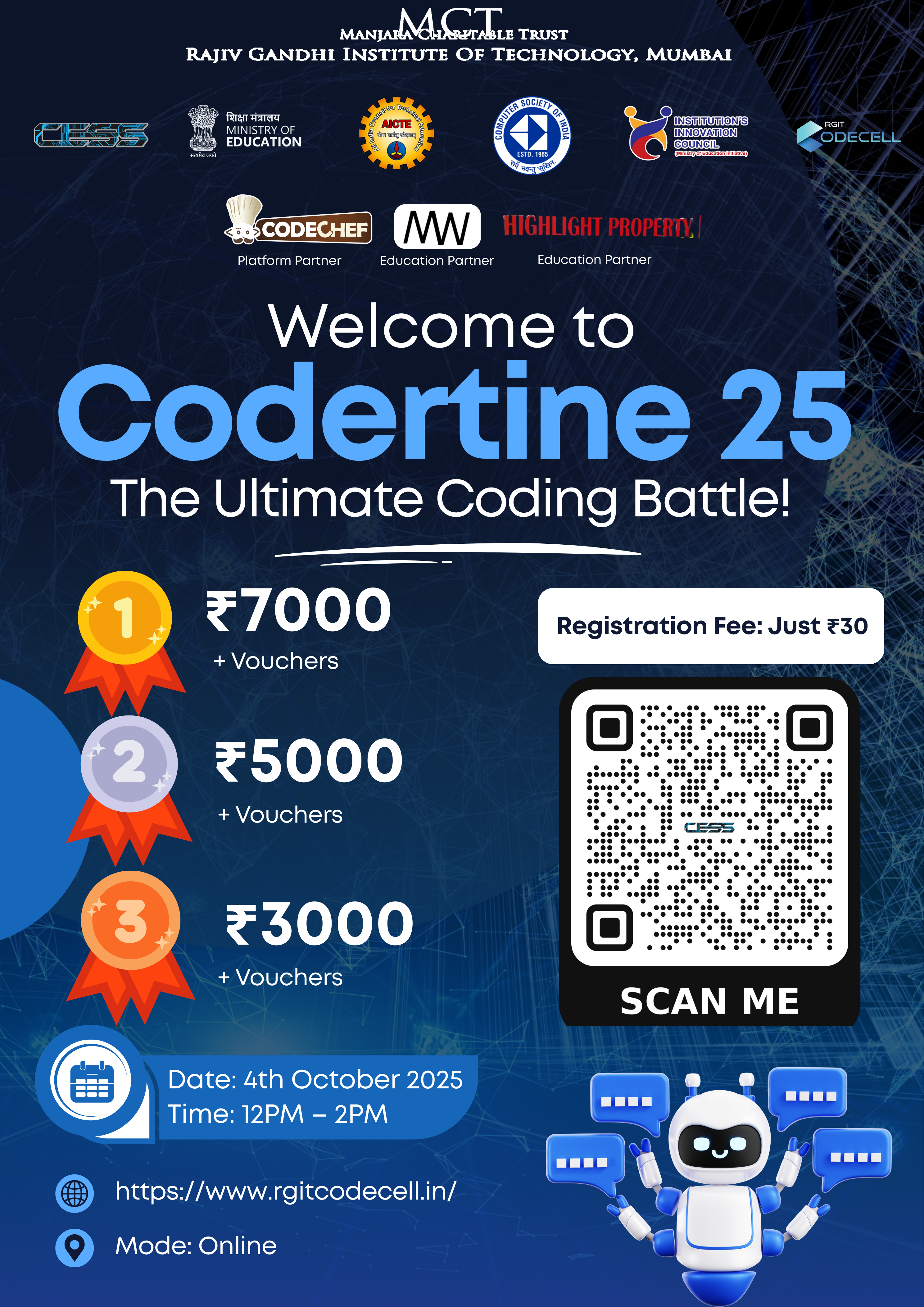 Upcoming event poster