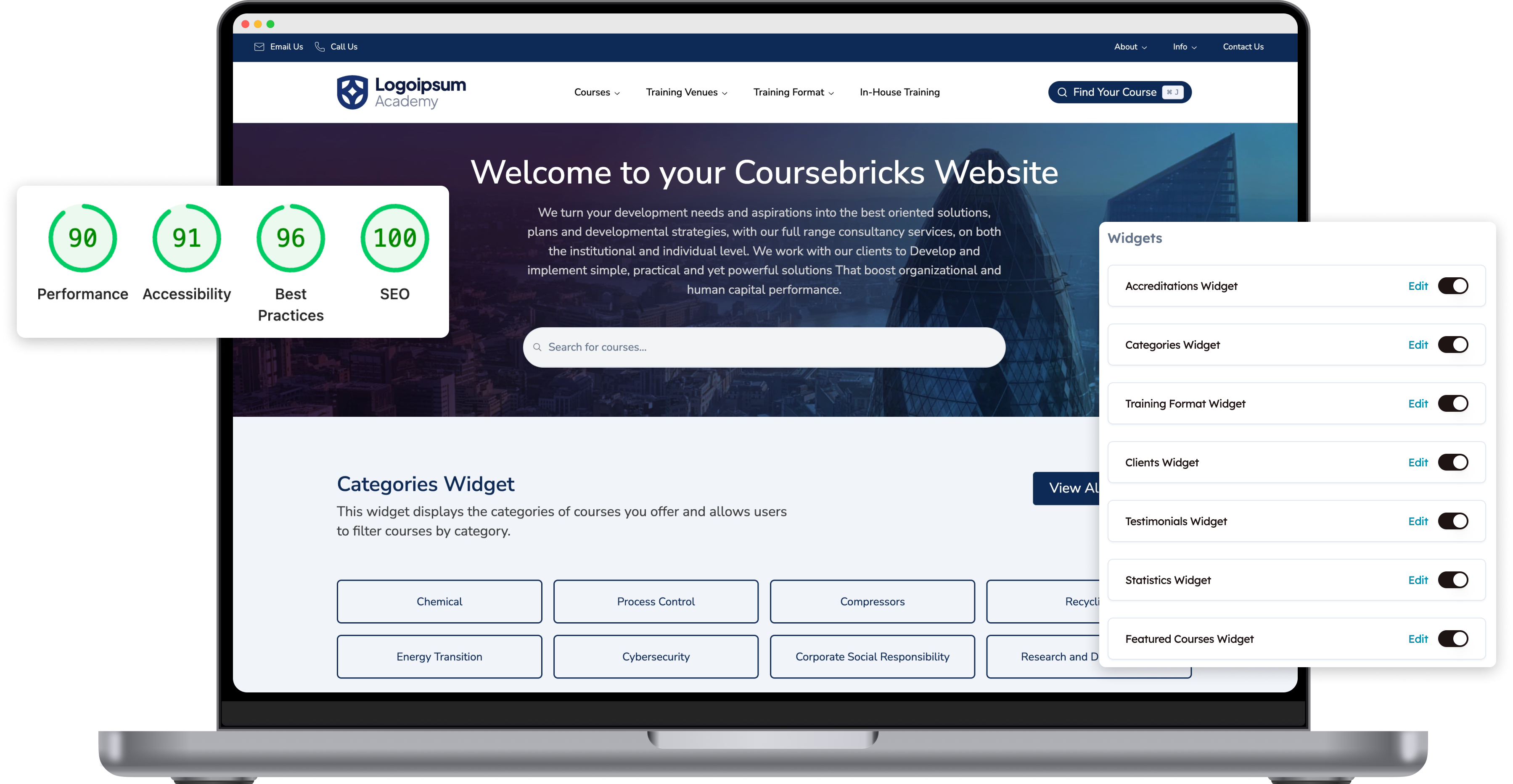 Screenshot of Free Website Builder feature
