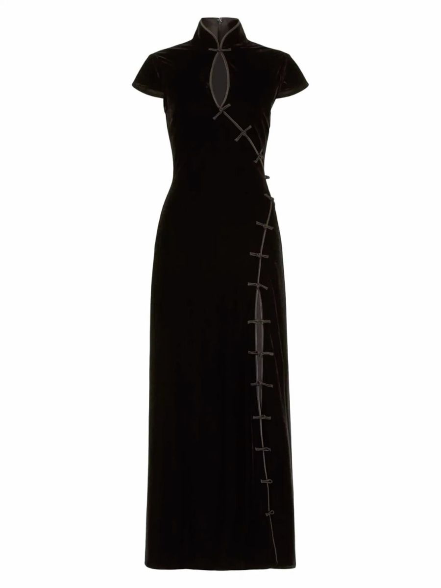 The Velvet Qipao Gown