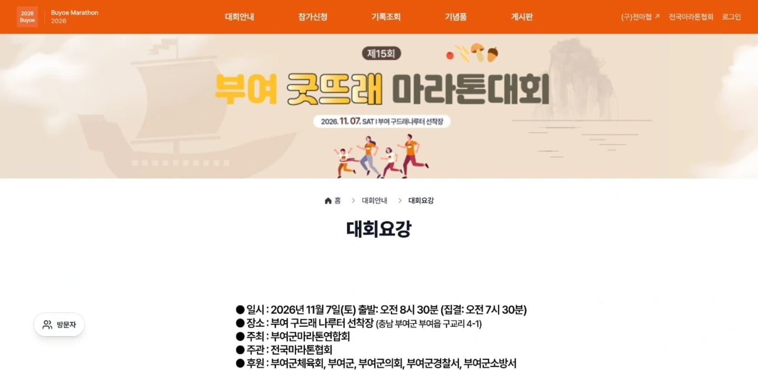 제15회 부여 굿뜨레 마라톤