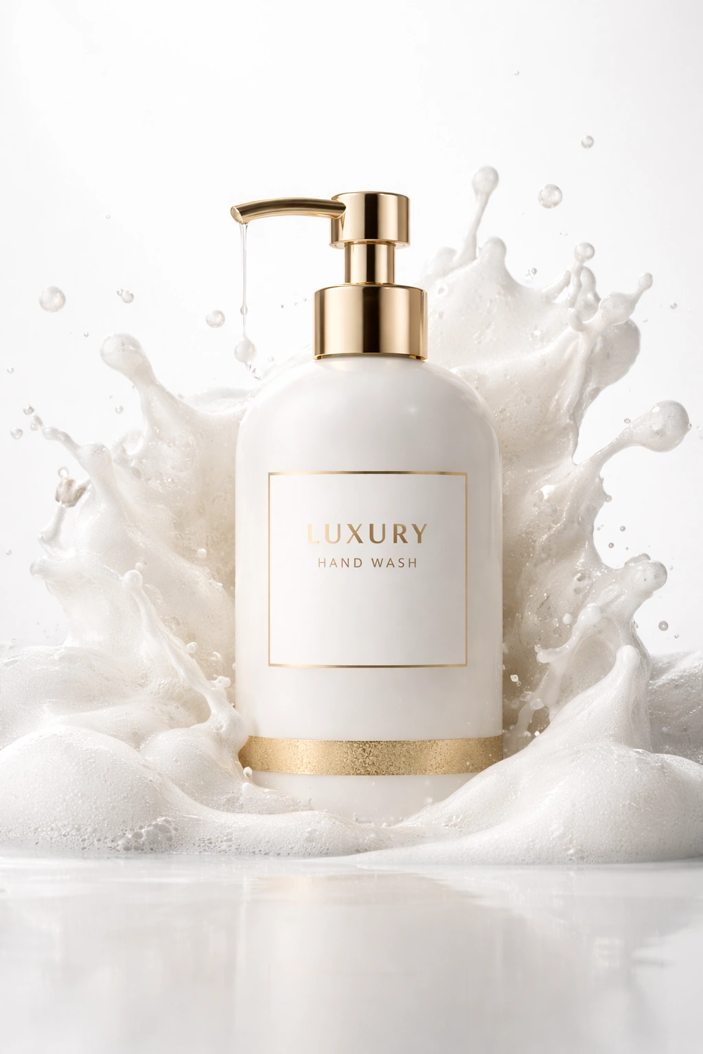 Luxury Handwash Foam Splash Ad