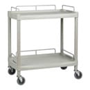 Two Shelf Wide Durable Plastic Utility Trolley