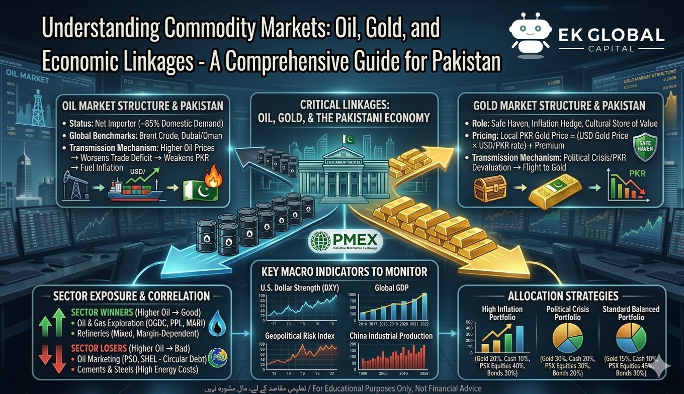 Understanding Commodity Markets: Oil, Gold, and Economic Linkages Educational Guide