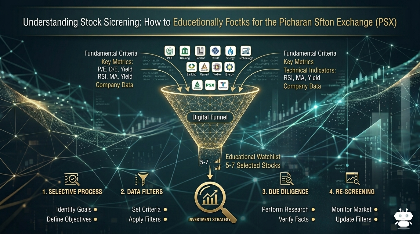 Understanding Stock Screening: How to Filter Stocks Educationally for the Pakistan Stock Exchange (PSX)