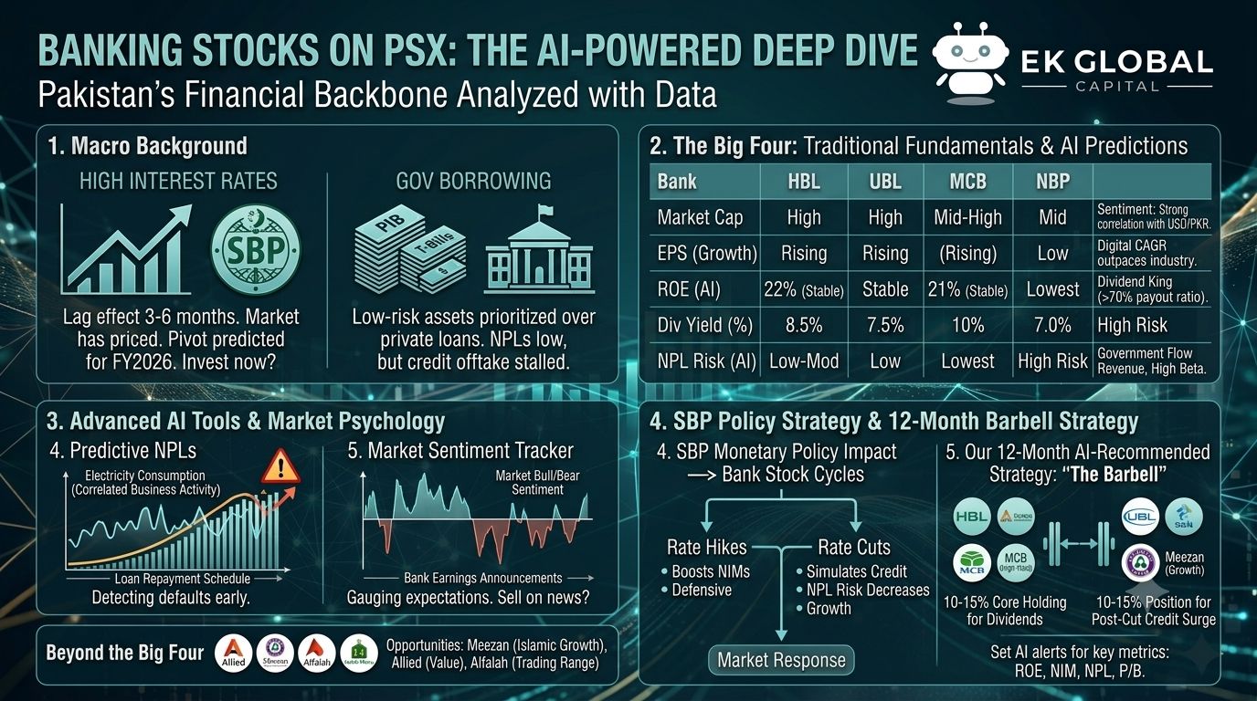 Banking Stocks on PSX: AI-Powered Analysis of Pakistan's Top Financial Institutions