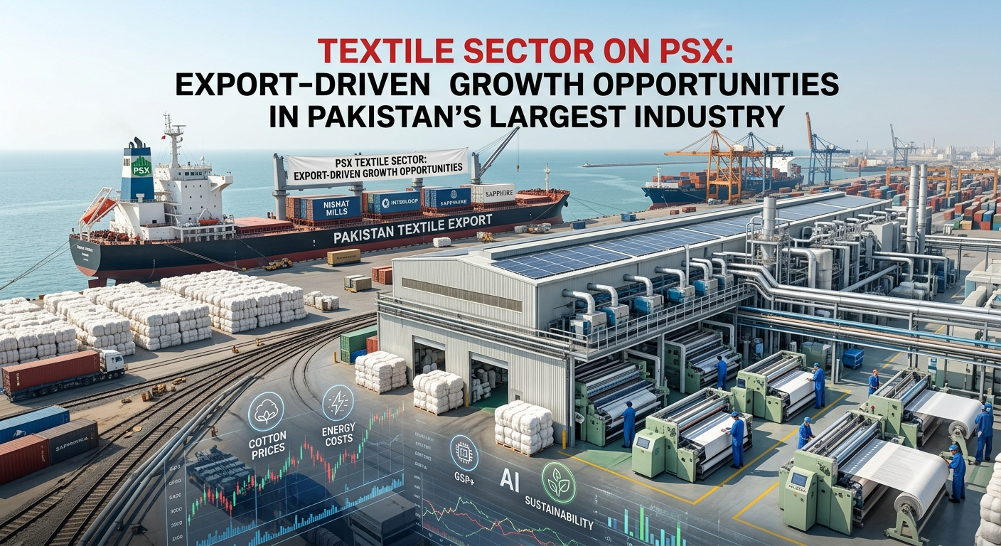 Textile Sector on PSX: Export-Driven Growth Opportunities in Pakistan's Largest Industry