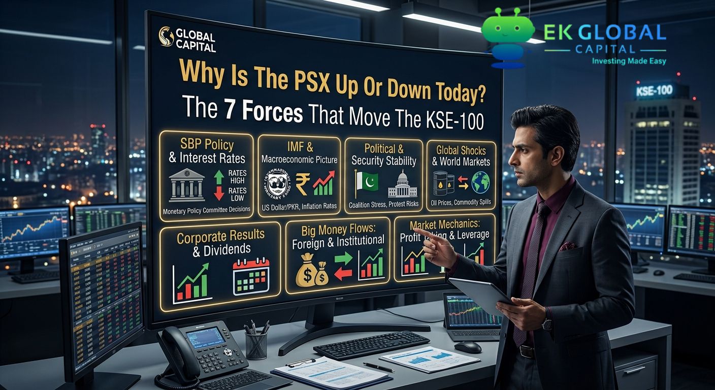 Why Is the PSX Up or Down Today? The 7 Forces That Move the KSE-100