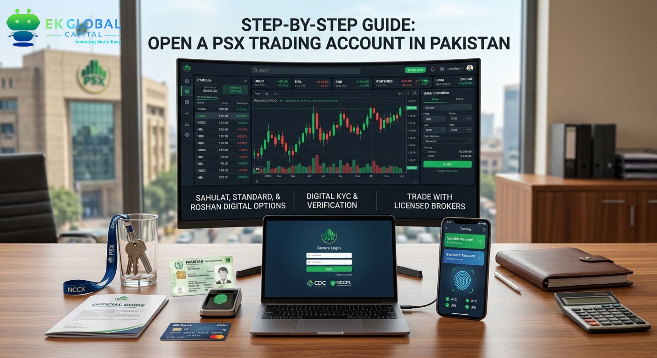 Complete Steps to Open a PSX Trading Account in Pakistan