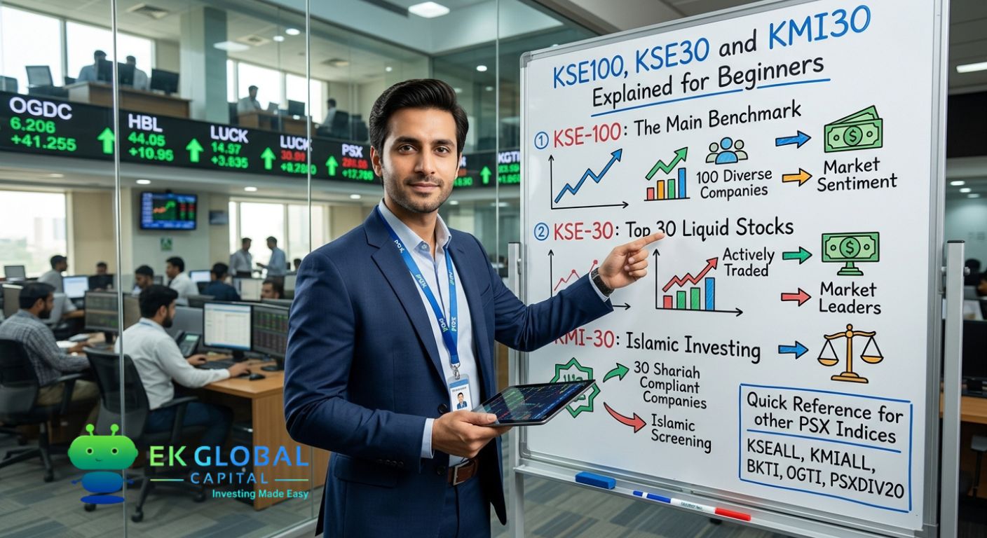 KSE100, KSE30 and KMI30 Explained for Beginners