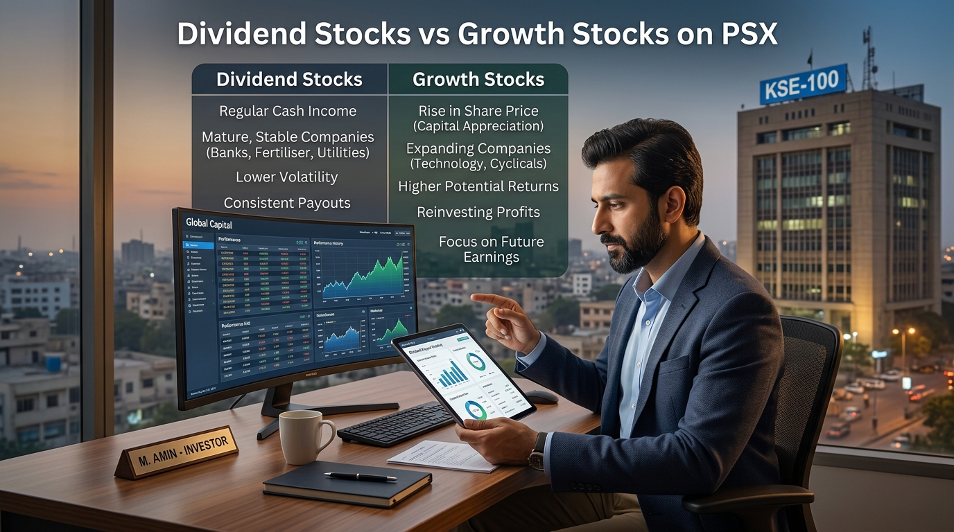 Dividend Stocks vs Growth Stocks on PSX