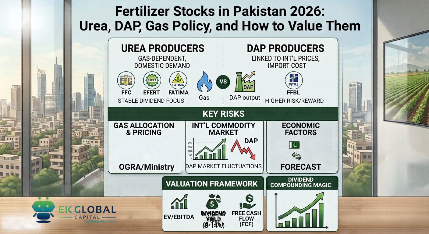 Fertilizer Stocks in Pakistan 2026: Urea, DAP, Gas Policy, and How to Value Them