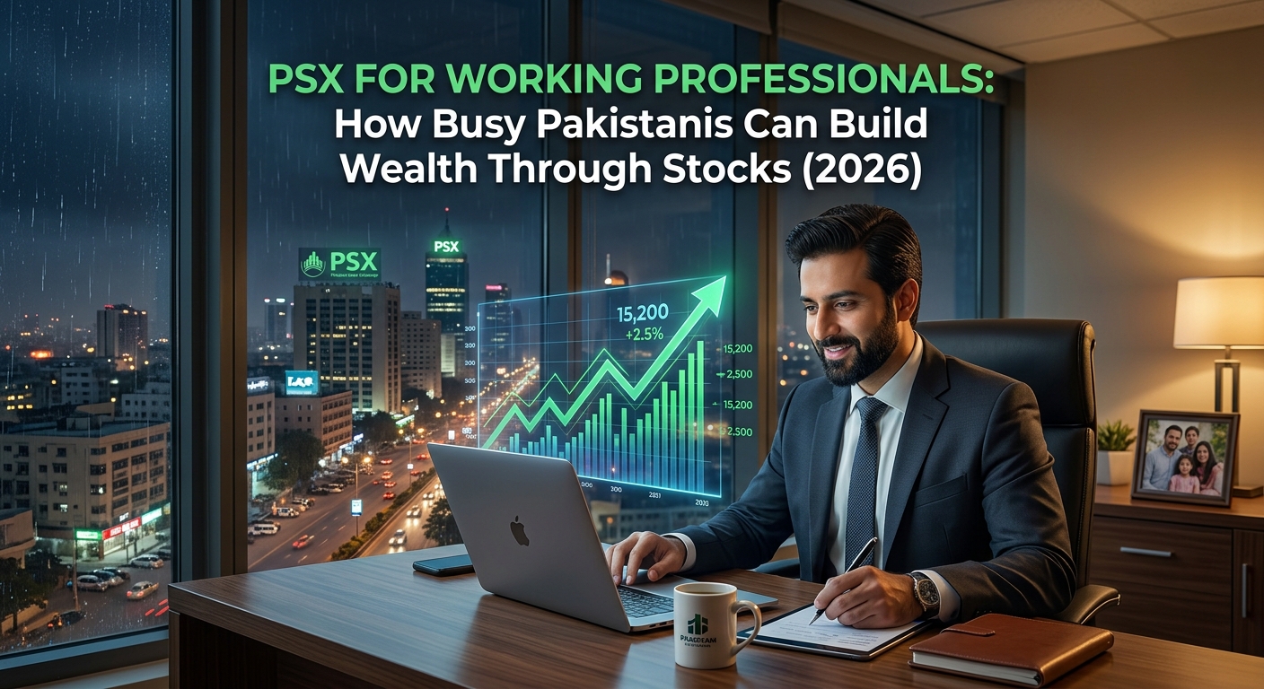 PSX for Working Professionals: How Busy Pakistanis Can Build Wealth Through Stocks (2026)