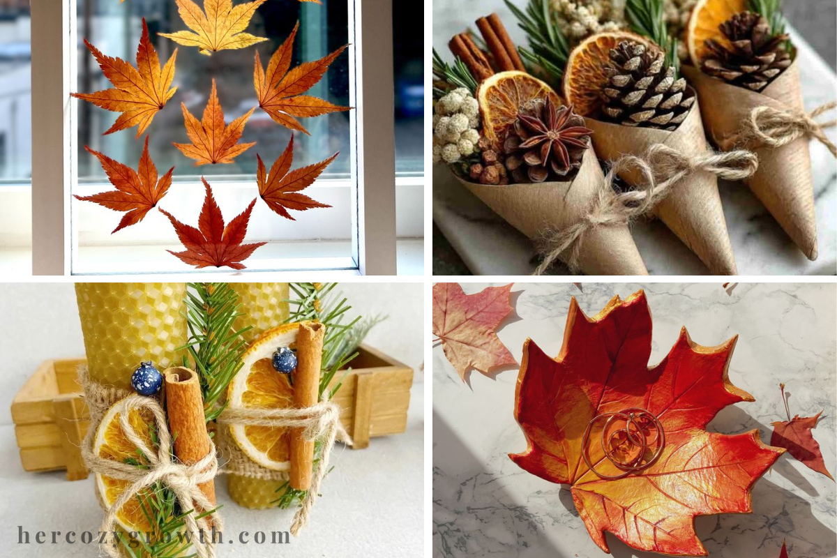 easy fall craft ideas for adults DIY candles autumn home decor