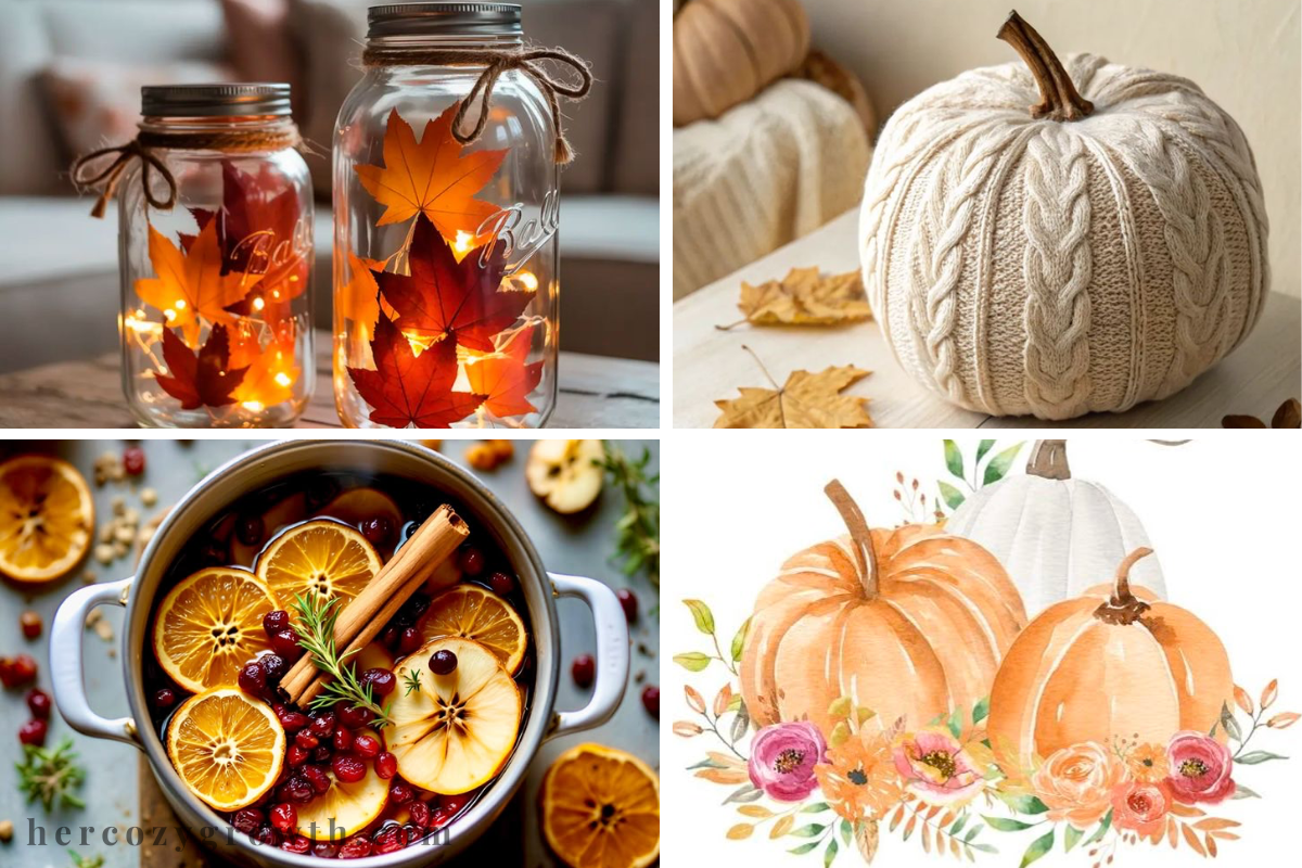 easy fall craft ideas for adults mason jar lanterns autumn decor