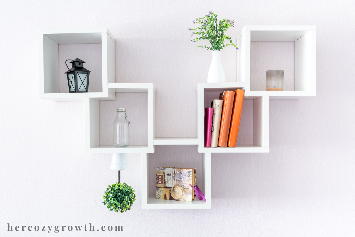 how to declutter your home tidy minimalist clutter free shelf