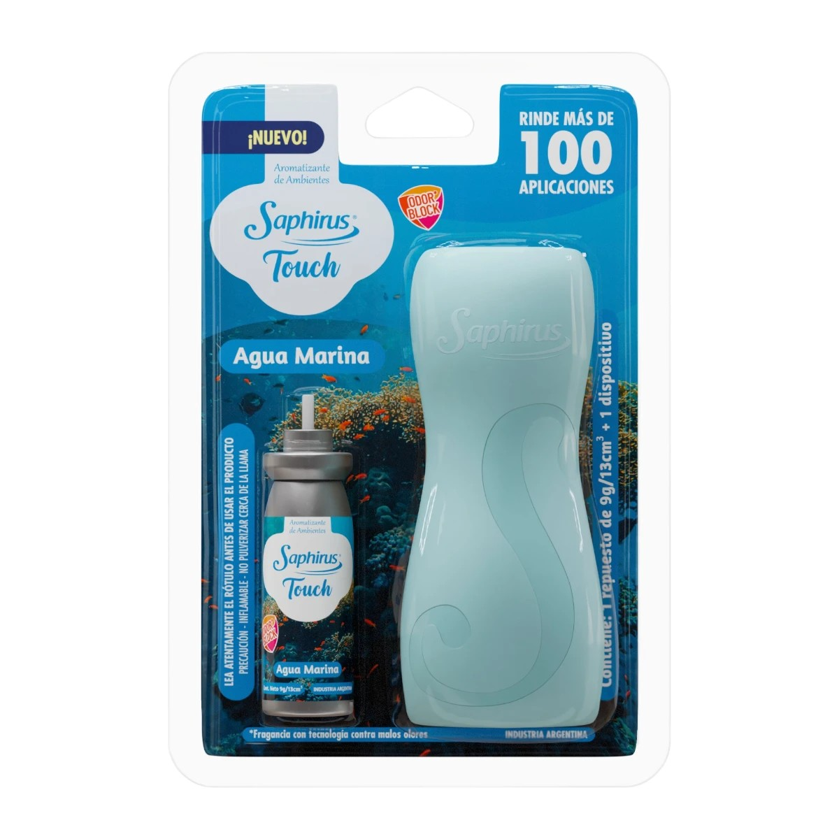 Agua Marina y Dispenser Celeste