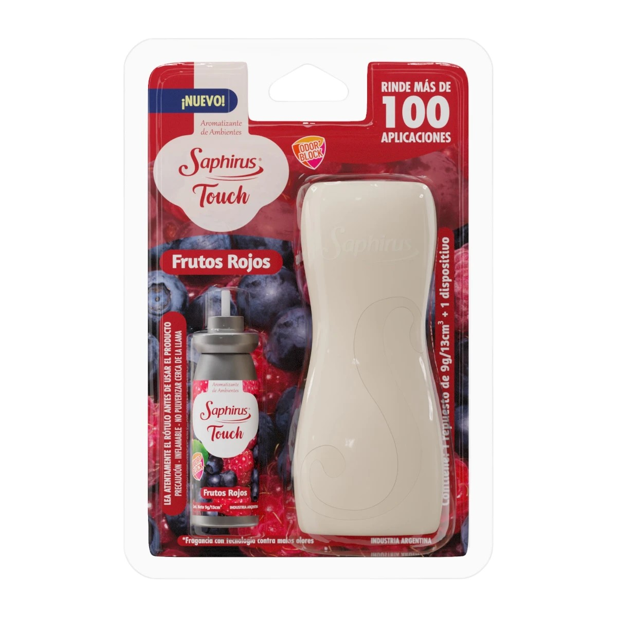 Frutos Rojos y Dispenser Blanco