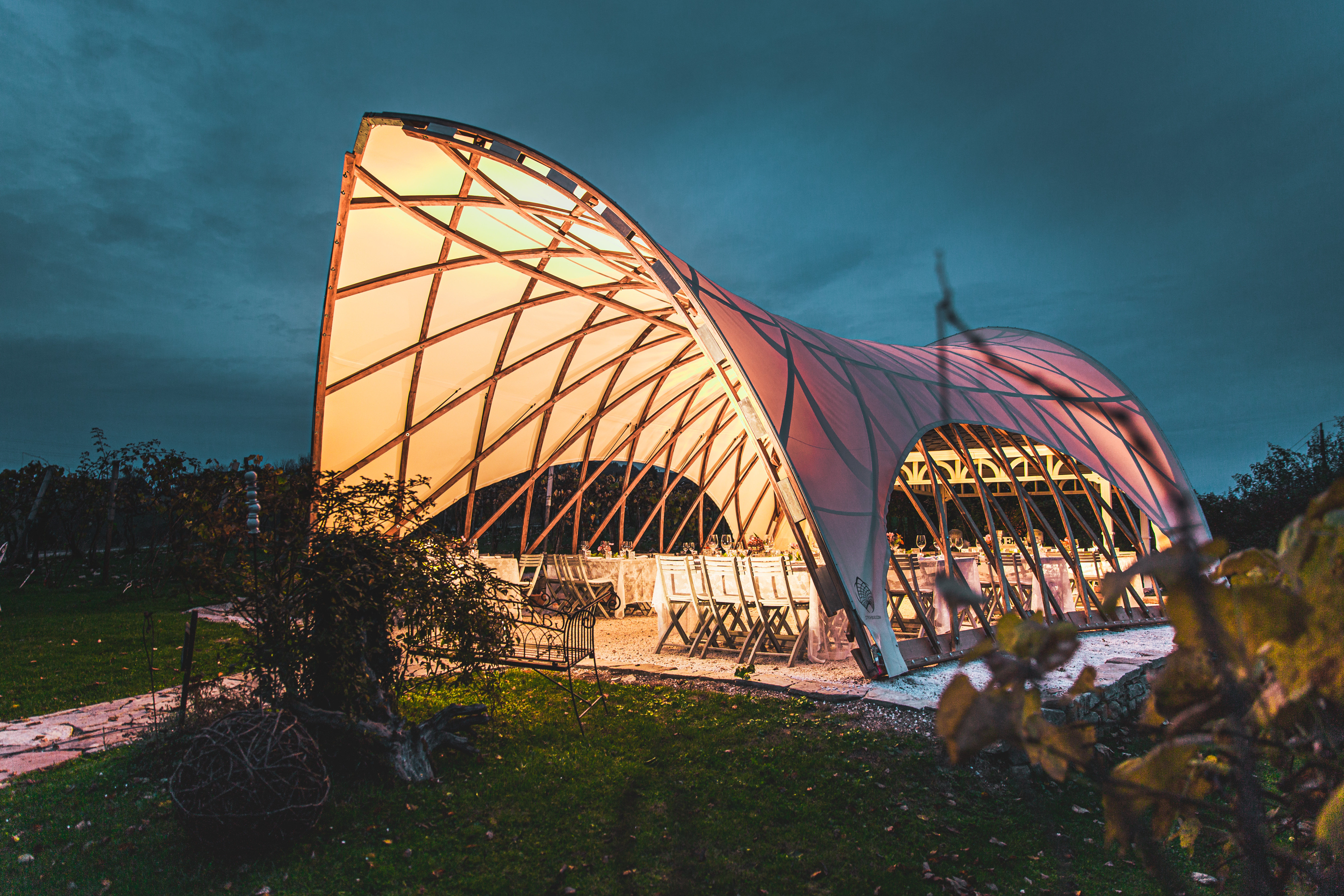 Strohboid Pavilion Exterior View