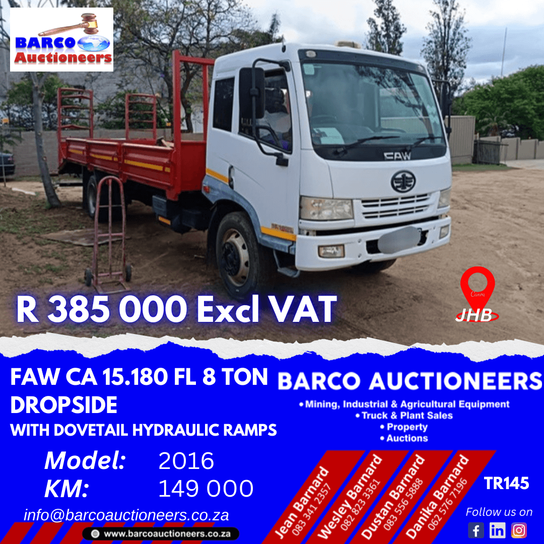 TR145_FAW CA 15.180 FL 8 Ton Dropside 2016 model