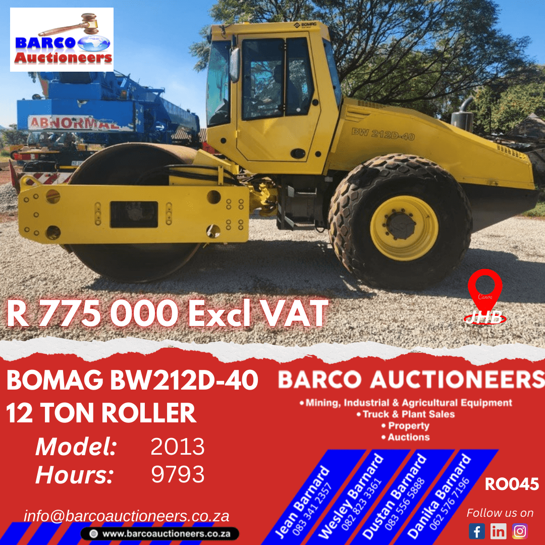 RO045_Bomag BW212D-40 Roller 2013 model