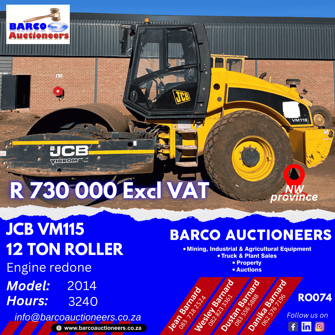 RO074_JCB VM115 12 ton roller