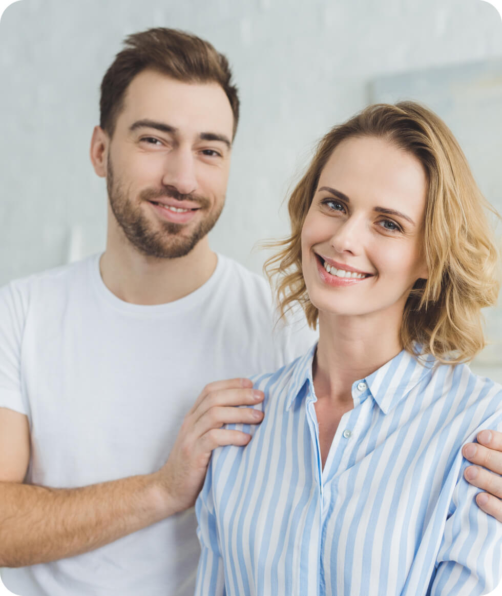 Happy couple smiling