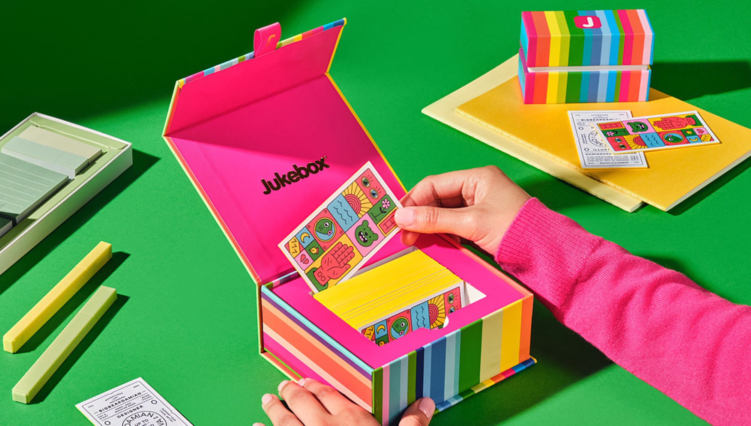 Custom visiting card design — premium paper, color, and finish options from Jukebox Print