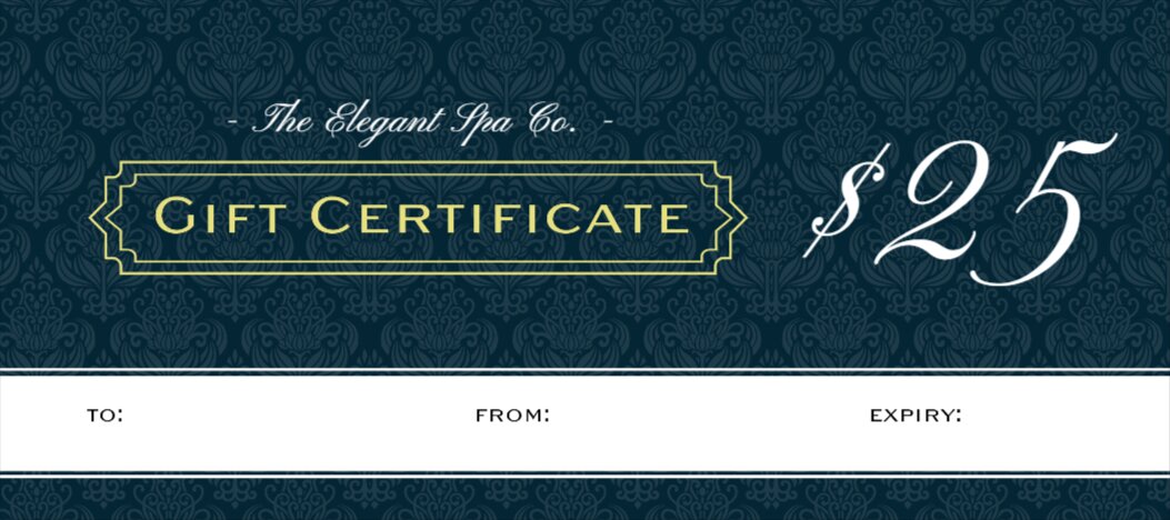 mock gift certificate template